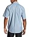 Carhartt Men's Fort Solid Short Sleeve Shirt, Blue Chambray, Large