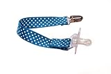 BooginHead BinkiGrip Pacifier Holder in Blue Polka Dot