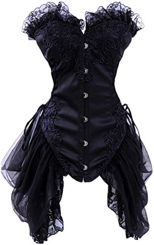 Lucea Women's Wingler Vintage Mesh Princess Elegant Boned Gothic Bustier Corset