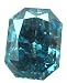 Princess Cut Loose Diamond (2.2 Ct, BLUE(IRRADIATED) Color ,I2 Clarity)