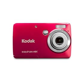 Kodak EasyShare Mini M200 Digital Still Camera - Red (10MP, 3x Optical Zoom) 2.5 inch LCD