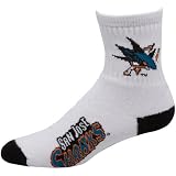 NHL San Jose Sharks White Team Logo Crew Socks