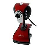 12MP Webcam with Microphone and 6 LED for Night Vision