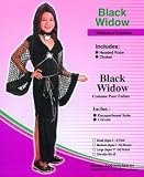 Black Widow Halloween Girls Costume [Required Size : Medium ( 6-9 yrs )]