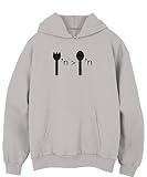 IMAGE OF Sexy Slang - Sporking is Greater Than Spooning - Light Steel Pullover Hoodie - X-Large