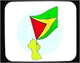 Mouse Pad with international, Guyana, country