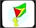 Mouse Pad with international, Guyana, country