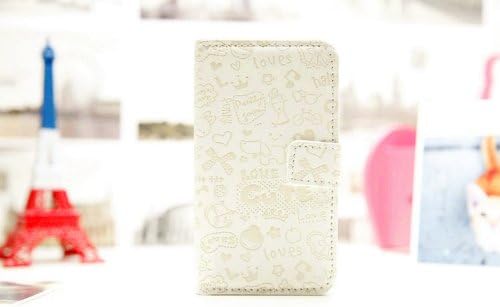 Magic Girl Cute Lovely Little Witch Flip Pouch Cover Pu Leather Skin Case Cover for SONY Mobile Cell Phone (white, Sony Xperia ARC ARC-S LT15i LT18i X12)