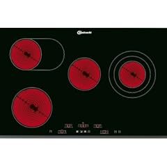 Bauknecht EDPV 7740 IN Glaskeramik-Kochfeld / TouchControl / Lightronic / 1 Dreikreis- / 1 Br�ter-Kochzone / 75 cm / Profilrahmen mit Facettenschliff