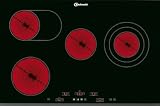 Bauknecht EDPV 7740 IN Glaskeramik-Kochfeld / TouchControl / Lightronic / 1 Dreikreis- / 1 Br�ter-Kochzone / 75 cm / Profilrahmen mit Facettenschliff