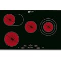Bauknecht EDPV 7740 IN Glaskeramik-Kochfeld / TouchControl / Lightronic / 1 Dreikreis- / 1 Br�ter-Kochzone / 75 cm / Profilrahmen mit Facettenschliff