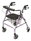 Lumex Walkabout Lite Four Wheel Rollator, Lavender