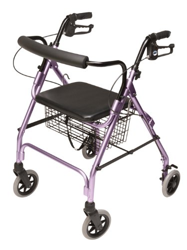 Lumex Walkabout Lite Four Wheel Rollator, Lavender