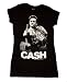 TS115 Johnny Cash Flippin' the Bird Juniors T-Shirt