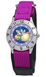 Disney Kids “The Princess and the Frog Time Teacher Watch Velcro Purple D874S504 #