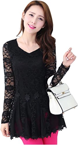チュニック ワンピース レース ミニ 長袖 ドレス 結婚式 ２次会 デート キュート エレガンス カジュアル レディース 秋物 冬物 可愛いスカーフ付き R440