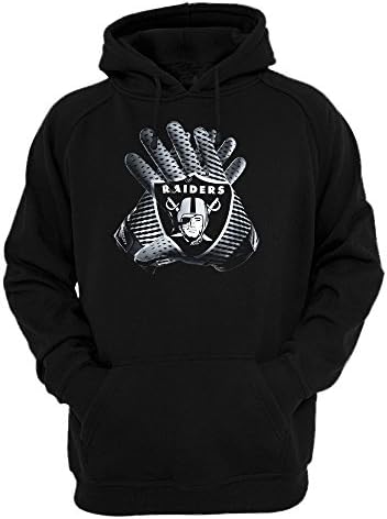 Sports Chief Oakland Football Players Gloves Men's Hoodie Sweatshirt (2XL, Black)