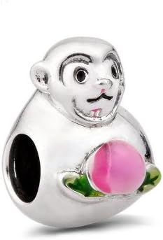 Zodiac 925 Sterling Silver Beads T400 Wonderful Birthday Gift Monkey Suit