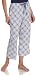 Nautica Women's Sundial Print Drawstring Supima Knit Capri Pant