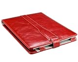 M-Edge Platform Leather Kindle Jacket (Fits 6" Display, 2nd Generation Kindle), Marbled Red