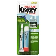 Krazy Glue KG58948R Instant Crazy Glue All Purpose Krazy Glue with Plastic Primer