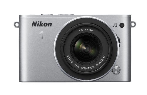 Nikon ミラーレス一眼 Nikon 1 J3 標準ズームレンズキット1 NIKKOR VR 10-30mm f/3.5-5.6付属 シルバー N1J3HLKSL