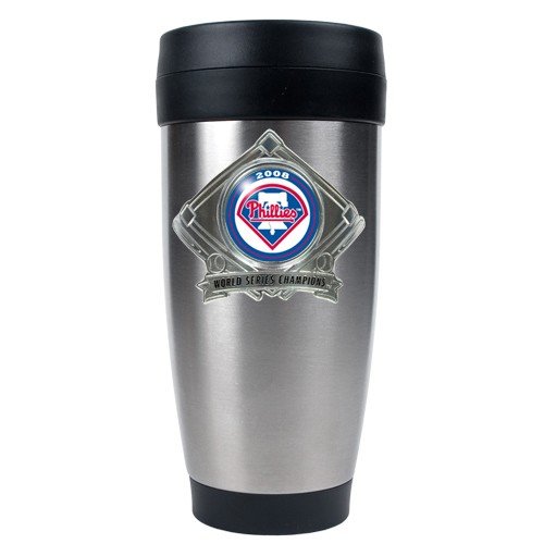 Buy Philadelphia Phillies 2008 World Series Champions Stainless Steel Travel Tumbler by Football Fanatics