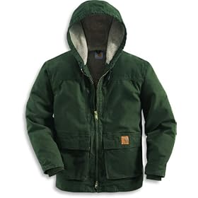Carhartt Mens Sherpa Lined Sandstone Jackson Coat