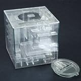 Neu *Labyrinth Design* Spardose Sparbchse Puzzle klar* Perfektes Geburtstagsgeschenk