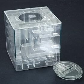 NEW MONEY MAZE COIN BOX PUZZLE GIFT PRIZE SAVING BANK
