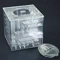 Neu *Labyrinth Design* Spardose Sparbchse Puzzle klar* Perfektes Geburtstagsgeschenk