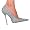 Leopard Satin/Gold Heel