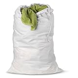 Honey-Can-Do Cotton Laundry Bag, White