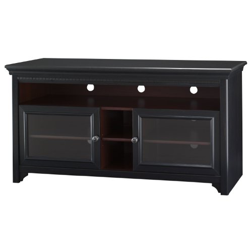 BUSH FURNITURE Bush Furniture Stanford Flat Panel TV Stand for Up to 60-Inch TVs, Antique Black On Sale