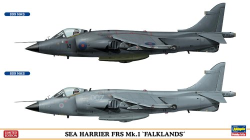 HAS02017 1:72 Hasegawa Sea Harrier FRS Mk I Falklands (2 kits included) MODEL KIT-image