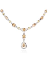 Diamond & 18k White Gold Pendant Necklace
