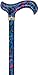 Blue Skies Butterfly Designer Adjustable Derby Walking Cane with Engraved Collar