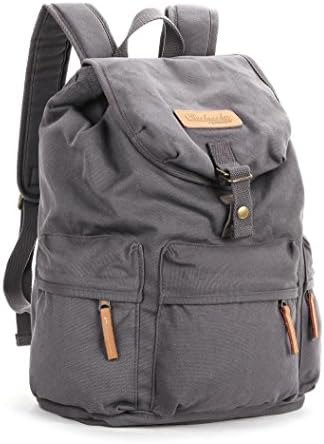 Topso BBK-S2 DSLR Camera Canvas Backpack Rucksack for Sony Canon Nikon Olympus etc-Grey