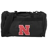 adidas Nebraska Cornhuskers Black Team Logo Duffel Bag