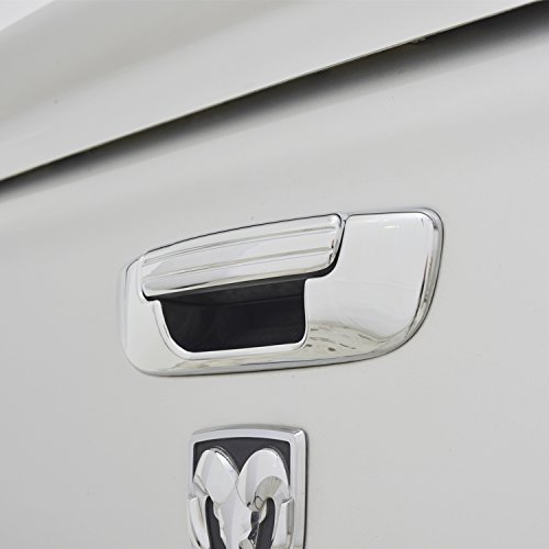 E-Autogrilles Triple Chrome Plated ABS Tailgate Handle Covers for 02-08 Dodge Ram 1500+03-09 Dodge Ram 2500/3500 (64-0203)