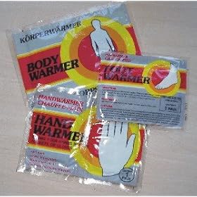 Mycoal single use air-activated hand / foot / body warmers