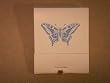 50 White Imprinted Butterfly Matches Matchbooks Wedding, Anniversary, Birthday, Party, Your Choice of Color of Print