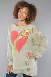 Wildfox The Extinct Is Forever Roadtrip Sweater,Sweaters for Women, Medium,Olive