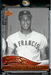 2005 Upper Deck Sweet Spot Classic Baseball Card #65 Orlando Cepeda San Francisco Giants - Mint Condition - In Protective Display Case !