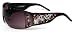 Ed Hardy EHS 022 Skull & Cherry Blossoms Sunglasses Black