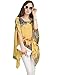 King Ma Women's Loose Chiffon Batwing Sleeve Caftan Poncho Top Tunic
