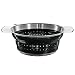 Rosle 16124 10-Inch Collapsible Colander, Black