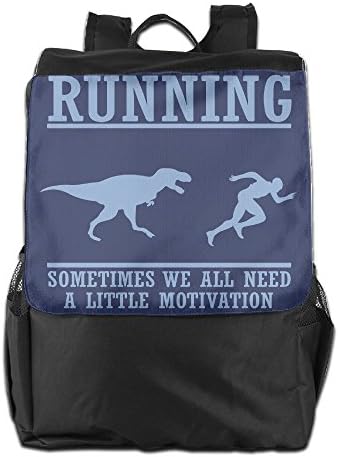 Unisex Casual Dinosaur Motivation To Exercise Outdoor Backpack Shoolbag Camping Bag Shoulder Bag For Travel Business College For Boy Girl Women Men