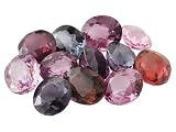 MIN 10.50CTW MULTICOLOR SPINEL SET OF 12 COLORS AND SHAPES WILL VARY