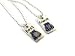 Two Panda Bears Mood Friendship Pendants with Ball Chain Necklaces